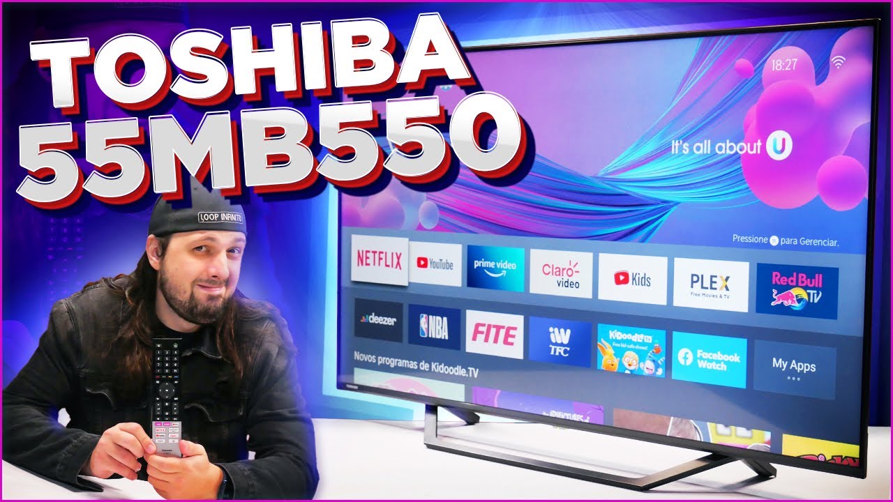 Miniatura da avaliação em vídeo de Smart TV TOSHIBA 55M450SS 55 Polegadas