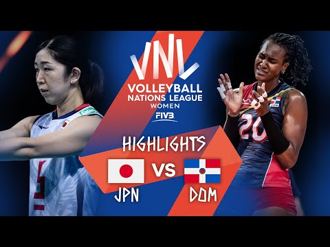 JPN vs. DOM - Highlights Week 5 | Women's VNL 2021