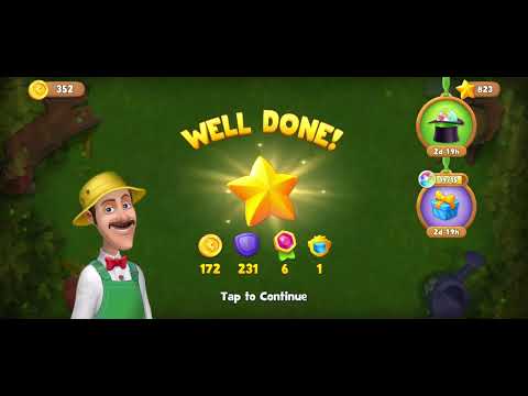 Gardenscapes Level 4375 (Purple Level - Super Hard Level) NO BOOSTER