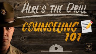 Here's The Drill - Counseling 101