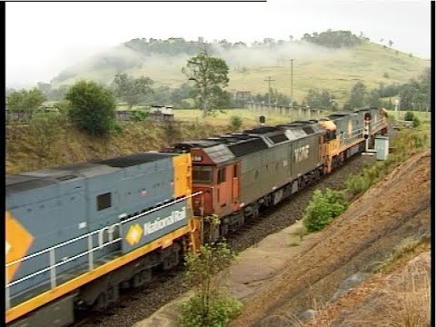 Scenes of the first Victorian G class, G518, to work north from Newcastle - March 1998