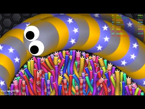 Slither.io A.I. 100,000+ Score Epic Slitherio Best Gameplay! #169