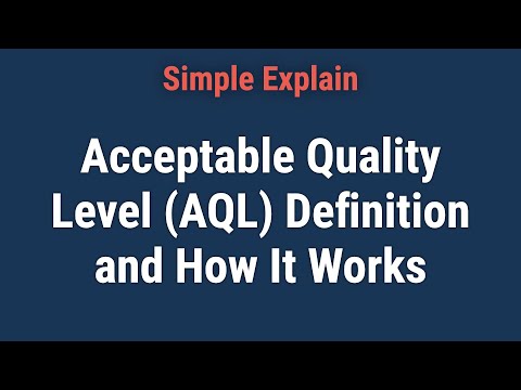 Acceptable Quality Level (AQL): Definition and How It Works