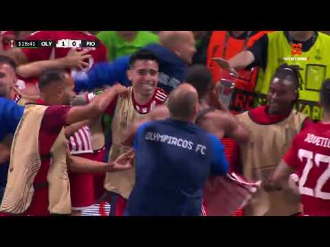 UEFA Europa Conference | Olympiacos vs Fiorentina 1 - 0 | winning goal by A. El Kaabi