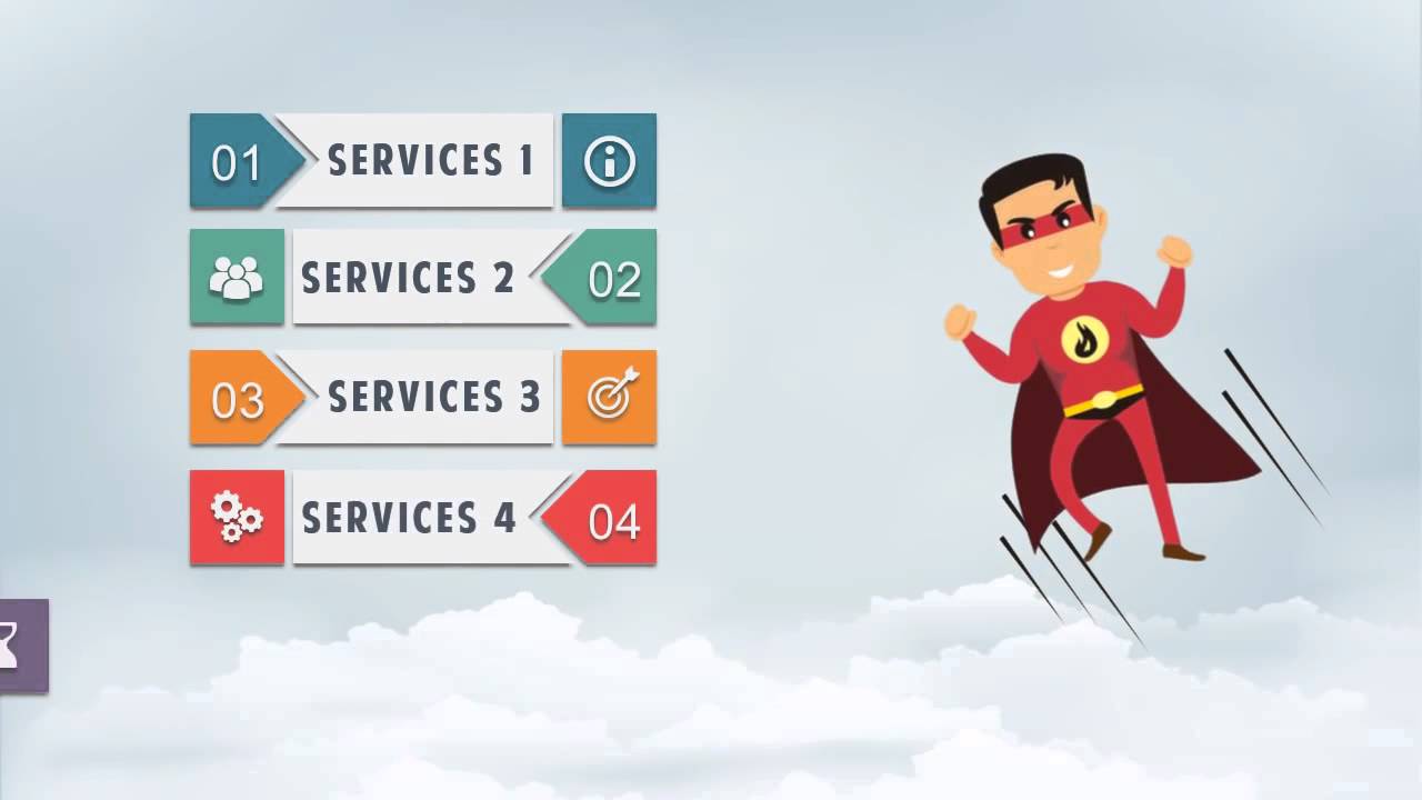 Powerpoint Video Template: Super Hero HD