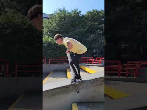 Super fast grind on an extreme pogo stick