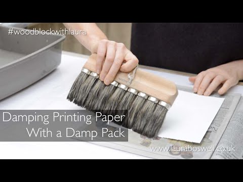 Japanese Woodblock With Laura Episode 17 - Damping Printing Paper for Japanese Woodblock Printing