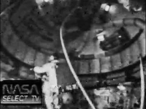 Rare Skylab footage - AMU flight inside workshop (no sound)