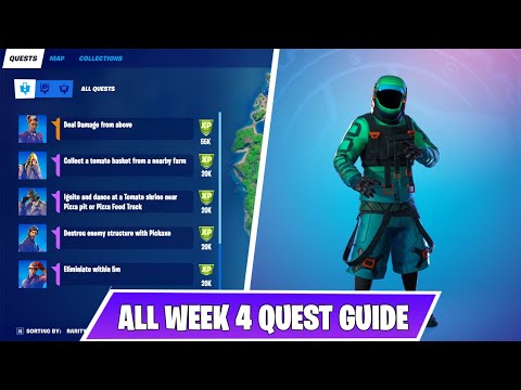 Fortnite All Week 4 Legendary & Epic Challenges Guide (Chapter 2 Season 5)