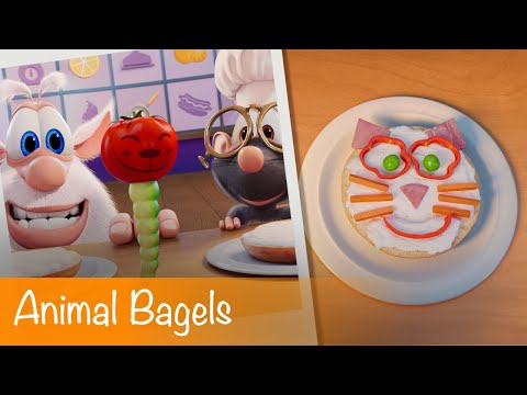 Booba - Food Puzzle: Animal Bagels - Episode 22 - Cartoon for kids