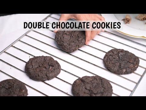 BEST DOUBLE CHOCOLATE COOKIES | Eggless | Subway style
