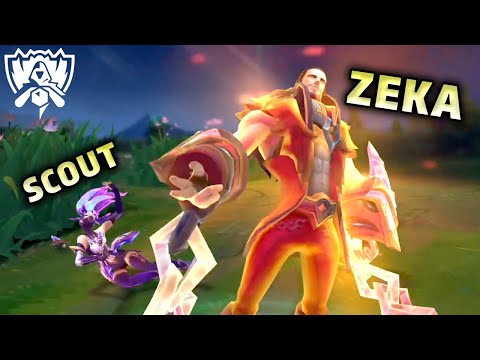 Every Zeka Solo Kill on Scout in Game 5 of EDG vs. DRX + Replays & Reactions | Worlds 2022