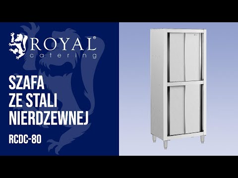 Video - Szafa ze stali nierdzewnej - 800 x 500 x 1800 mm - Royal Catering