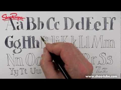 How to draw an alphabet – Shoo Rayner