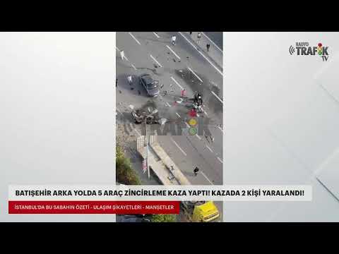 #SONDAKİKA I Batışehir arka yolda zincirleme ve ağır hasarlı trafik kazası! Olay yerinde yaralıla…
