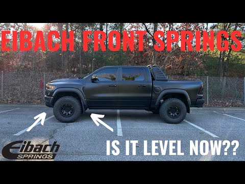 GOT EIBACH FRONT SPRINGS INSTALLED ON MY RAM TRX!!! IS IT WORTH IT??