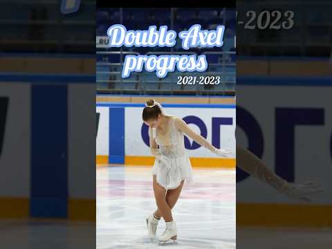 Мой прогресс в двойном Акселе🔥✨ #фигурноекатание #любитель #reels #фигуристка #shorts #short #top
