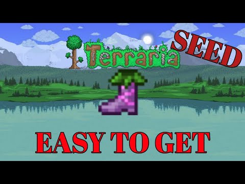 Terraria 1.4 mobile seed | Flower boots