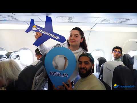 Nouvelair vol inaugural TUNIS CARTHAGE - BERLIN X IBCom Prod