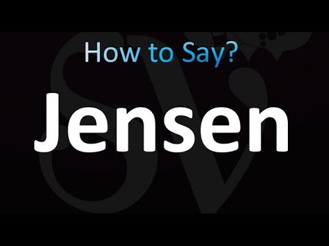 How to Pronounce Jensen (correctly!)
