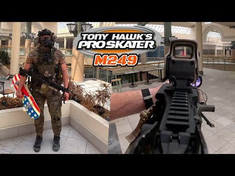 POV: M249 SAW - Abandoned Shopping Mall Skateboard LMG Airsoft