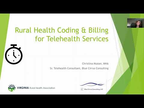 Rural Health Coding and Billing for Telehealth Services