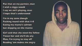 Childish Gambino - Shoulda Known (with Lyrics) HD