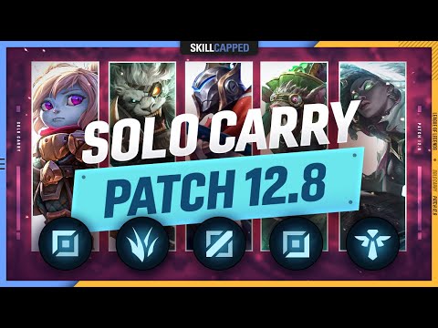 3 BEST SOLO CARRY Champions for EVERY ROLE in PATCH 12.8 - League of Legends