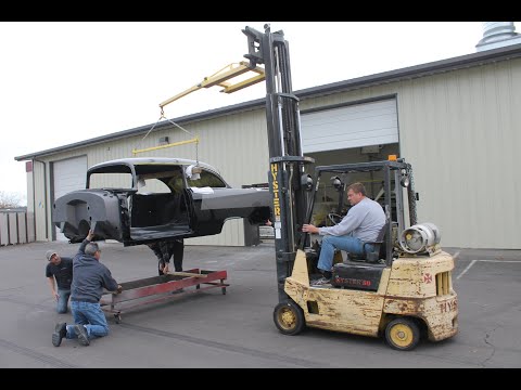 Setting our 1955 Chevy ProTouring build on its Art Morrison chassis by MetalWorks Classic Auto