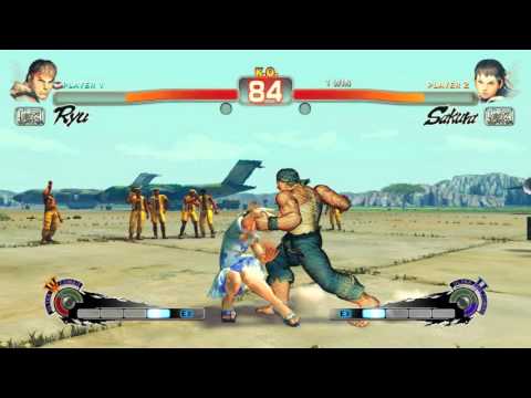Ultra Street Fighter IV battle: Ryu vs Sakura