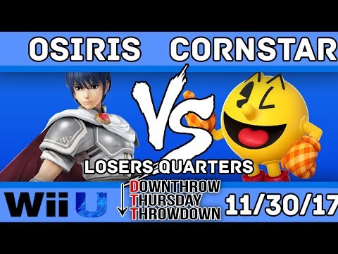 DTT #56 - Osiris (Marth) VS. Cornstar (Pac-Man) - SSB4 Losers Quarters - Smash for Wii U