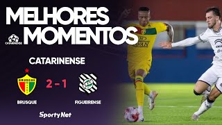 Brusque leva susto, mas vence o Figueirense! - Melhores Momentos -  Brusque 2 x 1 Figueirense