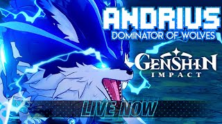 TAKING ON A WOLF AND DRAGON LIVE!! HARDEST EVENTS IN GENSHIN IMPACT!