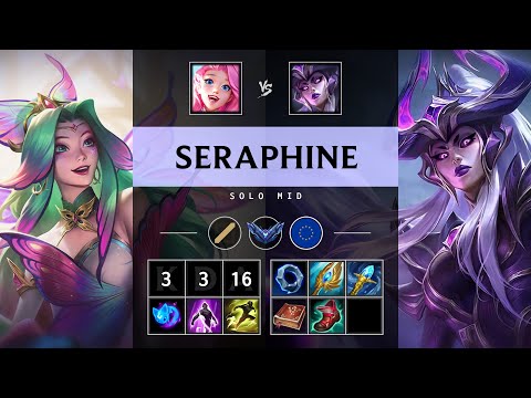 Seraphine Mid vs Syndra - EUW Diamond Patch 25.S1.3