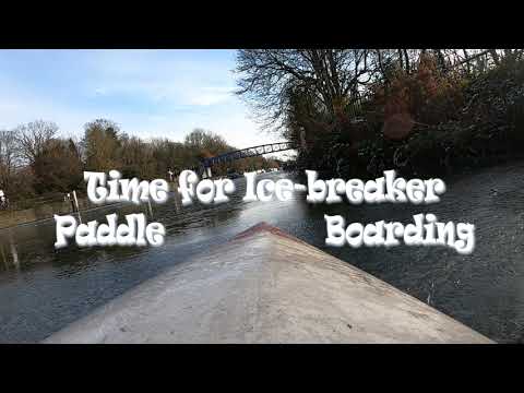 Ice breaker SUP - Paddling on the frozen Thames