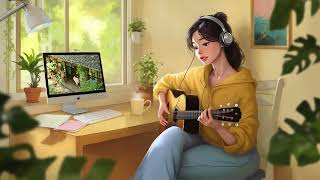 Acoustic Lofi Room 🌿Gentle Guitar Beats for Deep Focus & Peaceful Moments