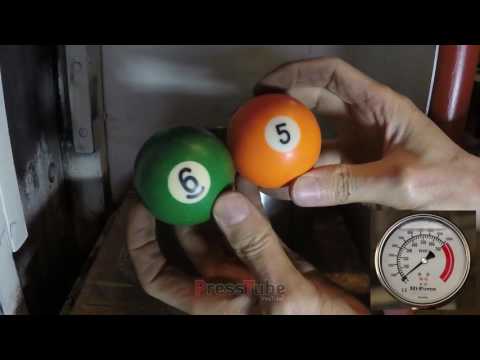 Hydraulic Press   Trapped Billiard Balls   Pressure Gauge