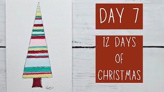 Day 7: Easy Watercolor Christmas Tree | Whimsical Tree