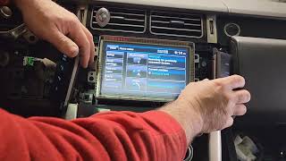 LAND ROVER RANGE ROVER SPORT DASHBOARD RADIO NAV DISPLAY TOUCH SCREEN UNIT MODULE HOW REMOVAL GUIDE