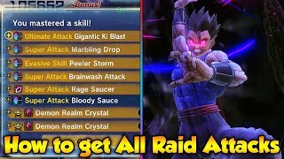 How to Unlock All Raid Boss Attacks for CAC! - Dragon Ball Xenoverse 2