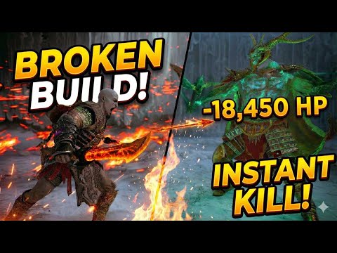 BROKEN Blades of Chaos Damage! 💀 Zeus + Berserker Build MELTS Gná & King (God of War Ragnarök)