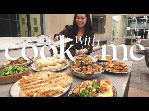 【Cooking for my husband】14 course meal, in-laws in town, easy asian recipes | Tiffycooks Vlog