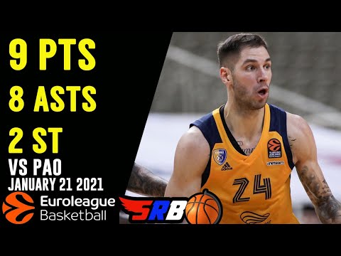 STEFAN JOVIC 9 points 8 assists | Panathinaikos - Khimki | Full Highlights | 21.01.2021