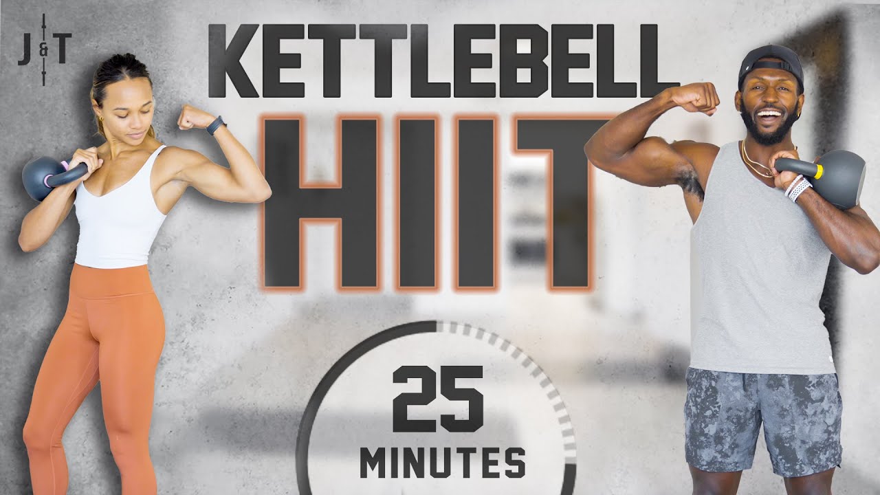 25 Minute Full Body Kettlebell HIIT Workout [ADVANCED Strength & Cardio] - YouTube