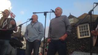 Port Isaac&#39;s Fisherman&#39;s Friends singing Bold Riley 2016