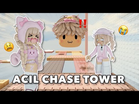 AKU DAN SELMA DI KEJAR ACIL DI TOWER INI.. KITA HARUS BISA TAMAT‼️😭 | Roblox Indonesia