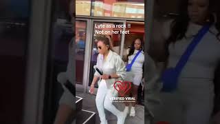 Mc Lyte was tripping out at the rock the bells concert #omg