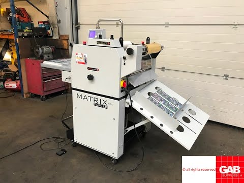 2018 matrix mx 530dp thermal laminating machine for sale   Gab Supplies Ltd
