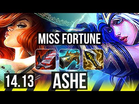 MISS FORTUNE & Leona vs ASHE & Rakan (ADC) | Rank 6 MF, Legendary, 17/3/7 | TR Challenger | 14.13