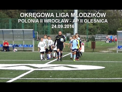 Okręgowa Liga Młodzików  2016-09-24; Polonia II Wrocław - AP II Oleśnica 4:1